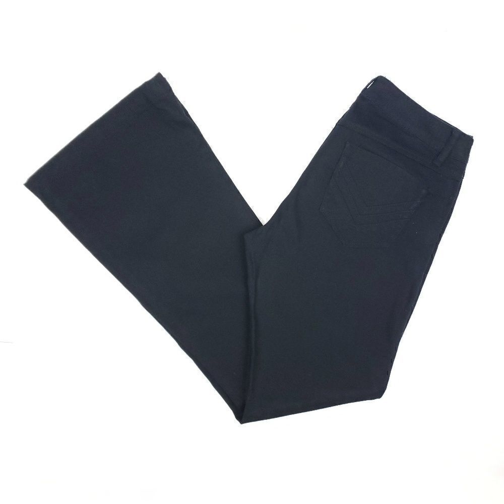 CAbi Super Flare black mid rise jeans size 6